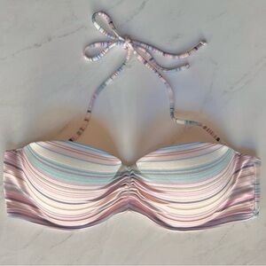 Victoria’s Secret • 34C • Striped Halter Bikini Top